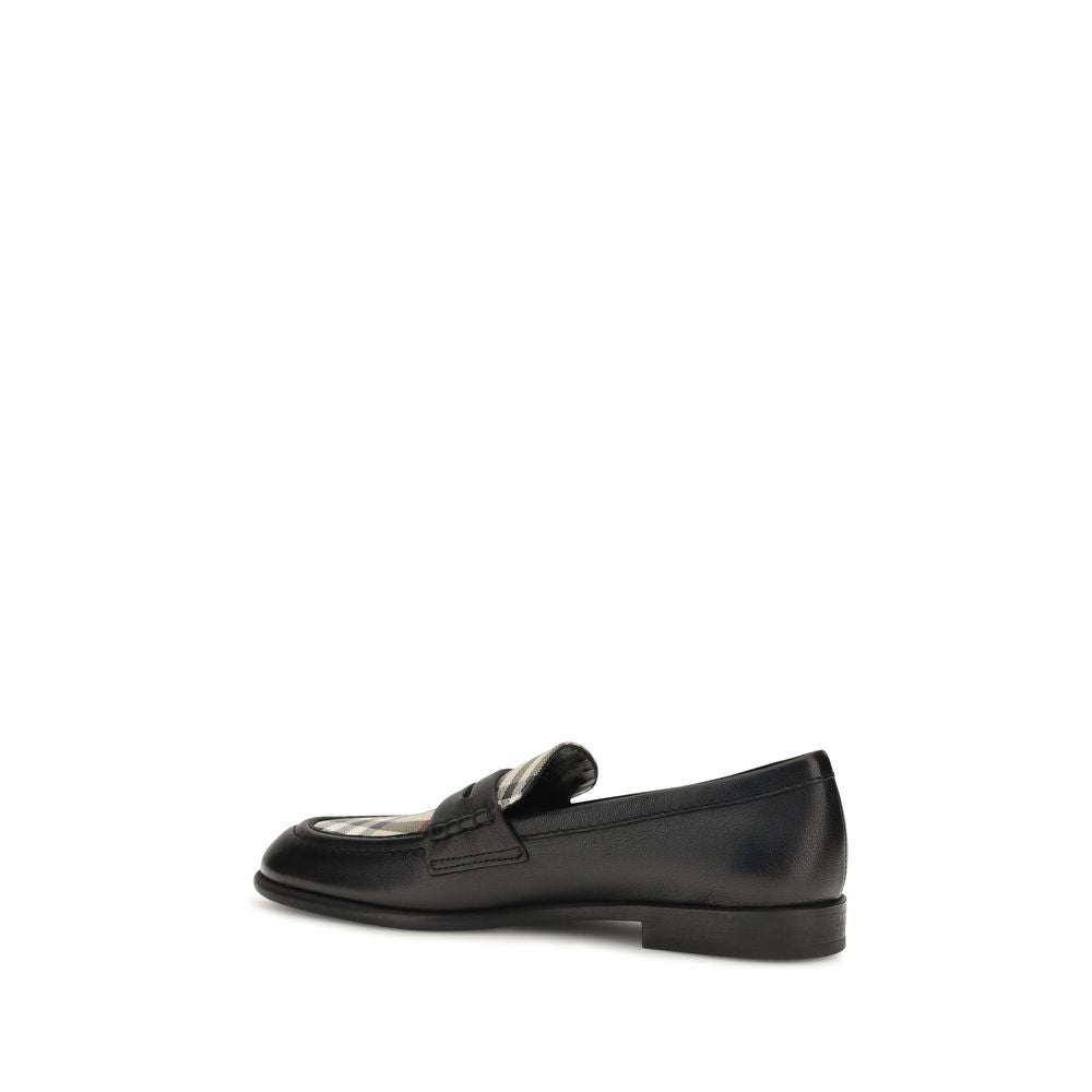 Black Lamb Ovis Aries Slip-On Loafers