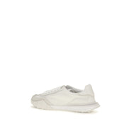 White Calf Leather Bos Taurus Athletic Sneakers