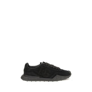 Black Calf Leather Bos Taurus Athletic Sneakers