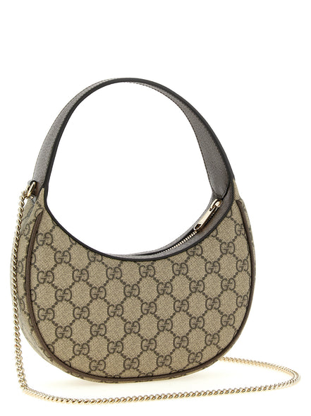 Beige Polyethylene Crossbody Bag