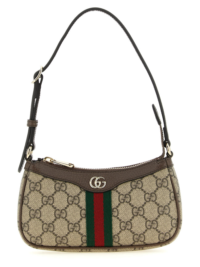 Beige Polyethylene Crossbody Bag