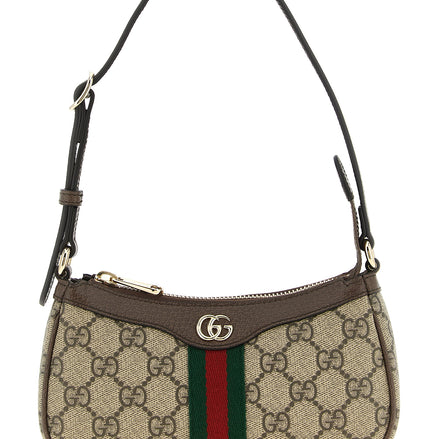 Beige Polyethylene Crossbody Bag