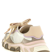 Beige Calfskin Athletic Sneakers