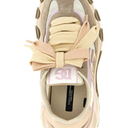 Beige Calfskin Athletic Sneakers