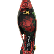 Multicolor Calfskin Mid Heel Pumps
