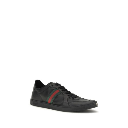 Black Calf Leather Bos Taurus Low Top Sneakers