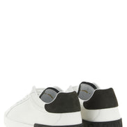 White Calfskin Low Top Sneakers
