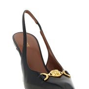 Black Lamb Leather High Heel Pumps