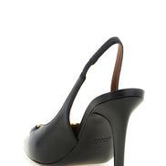 Black Lamb Leather High Heel Pumps