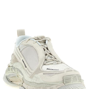 White Polyethylene Athletic Sneakers