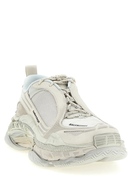 White Polyethylene Athletic Sneakers
