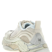 White Polyethylene Athletic Sneakers