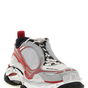 White Polyethylene Athletic Sneakers