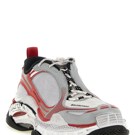 White Polyethylene Athletic Sneakers