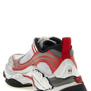 White Polyethylene Athletic Sneakers