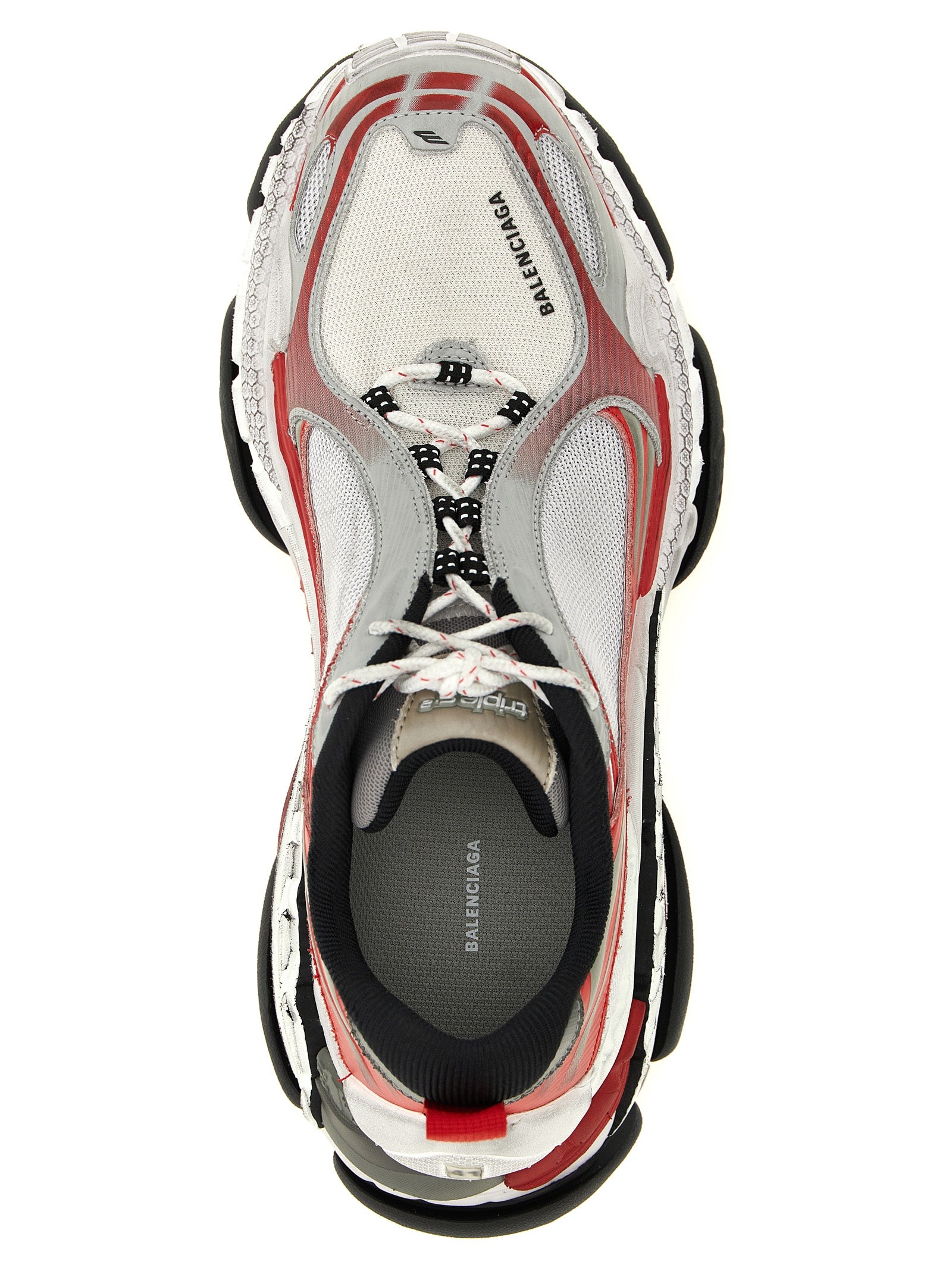White Polyethylene Athletic Sneakers