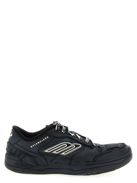 Black Calfskin Athletic Sneakers