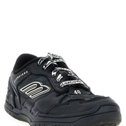 Black Calfskin Athletic Sneakers