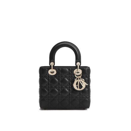 Black Lamb Leather Shoulder Bag