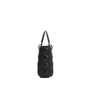 Black Lamb Leather Shoulder Bag