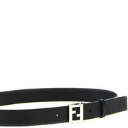 Black Calfskin Regular Belt