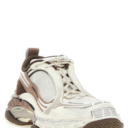 Brown Polyethylene Athletic Sneakers