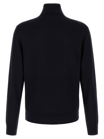 Blue Virgin Wool Cardigan