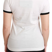 White YEAR OF THE PIG Top Cotton T-shirt