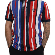 Multicolor Cotton Polo Top T-shirt