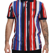 Multicolor Cotton Polo Top T-shirt
