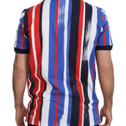 Multicolor Cotton Polo Top T-shirt