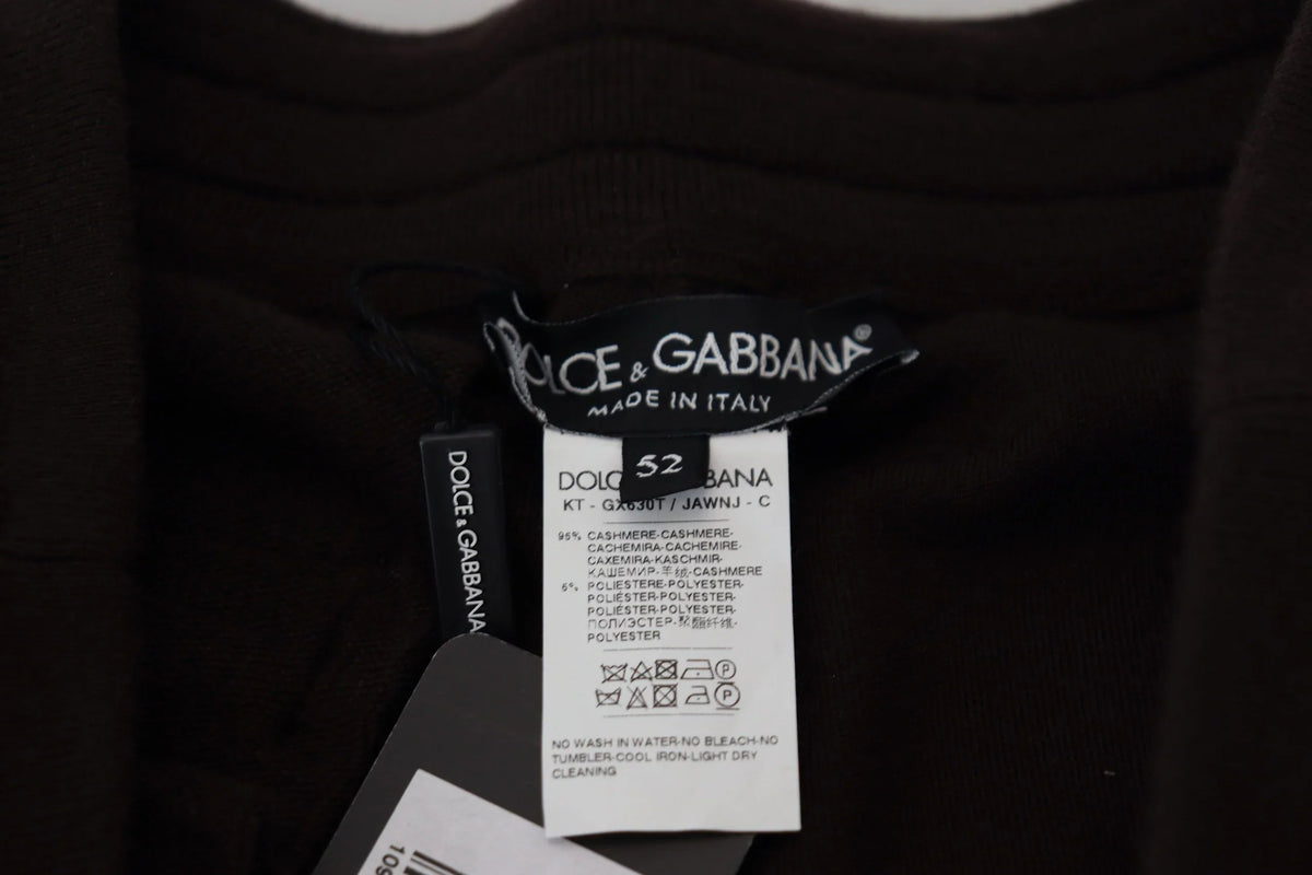 Brown Cashmere Trousers Bottoms Drawstring Pants