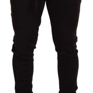 Brown Cashmere Trousers Bottoms Drawstring Pants