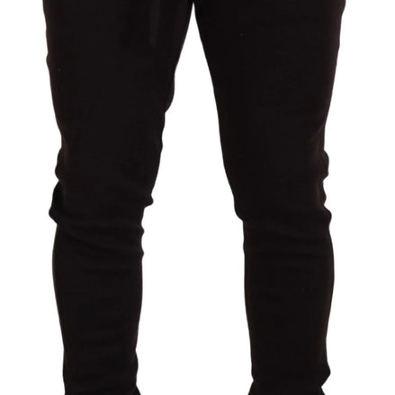 Brown Cashmere Trousers Bottoms Drawstring Pants
