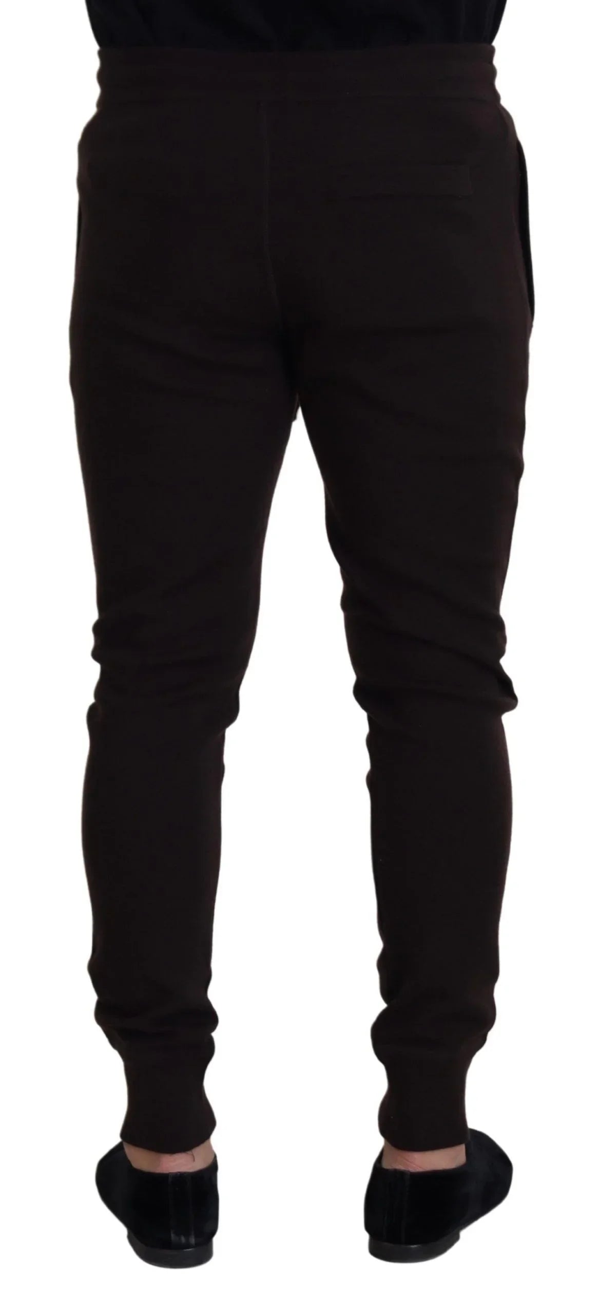 Brown Cashmere Trousers Bottoms Drawstring Pants