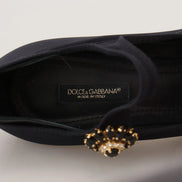 Black Socks Stretch Crystal Pumps Shoes