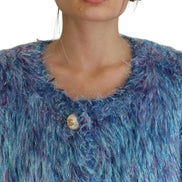 Multicolor Polyester Fringes Coat Jacket