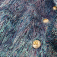 Multicolor Polyester Fringes Coat Jacket