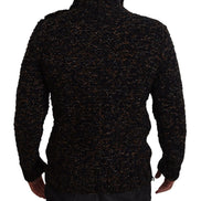 Brown Fatto A Mano Turtleneck Pullover Sweater