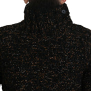 Brown Fatto A Mano Turtleneck Pullover Sweater