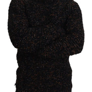 Brown Fatto A Mano Turtleneck Pullover Sweater