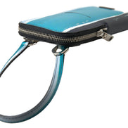 Blue Leather Purse Crossbody Sling Phone Bag Unisex