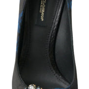 Blue Floral Ayers Crystal Pumps Shoes