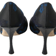Blue Floral Ayers Crystal Pumps Shoes