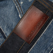 Blue Tattered Cotton Men Denim Jeans