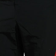 Black Red Leopard Print Nylon Jogger Pants