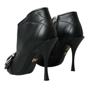 Black Devotion Quilted Buckled Boots Shoes