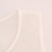 White Net Tank Transparent Top