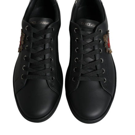 Black London Sacred Heart Men Sneakers Shoes