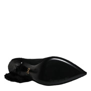 Black Stiletto Heels Mid Calf Boots Shoes
